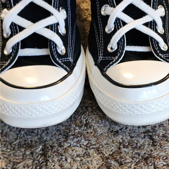 Authentic Converse Chuck 70 Hi Men's 10.5 Classic Black & White EUC - Picture 9 of 13